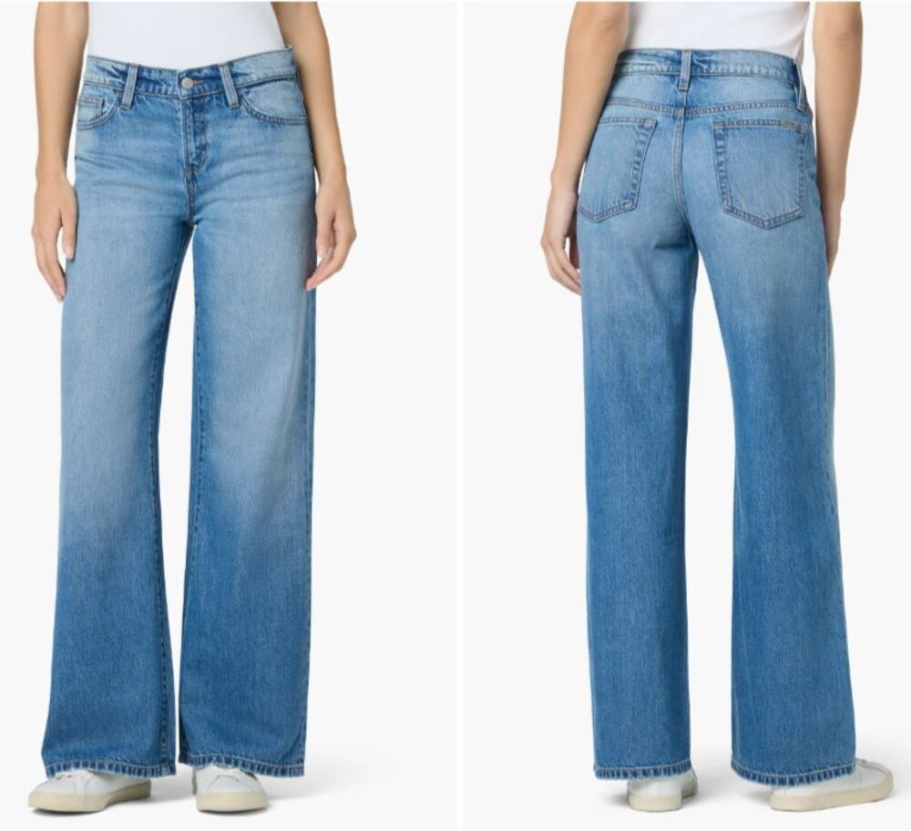 Joe's Jeans Women's Jeans Low Rise Relaxed Fit Wide Leg Jeans in Altai size 30